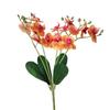 Lifelike Simulation Orchid Flowers 5 Heads Faux Phalaenopsis Fake Flower  Outdoor Garden Decor