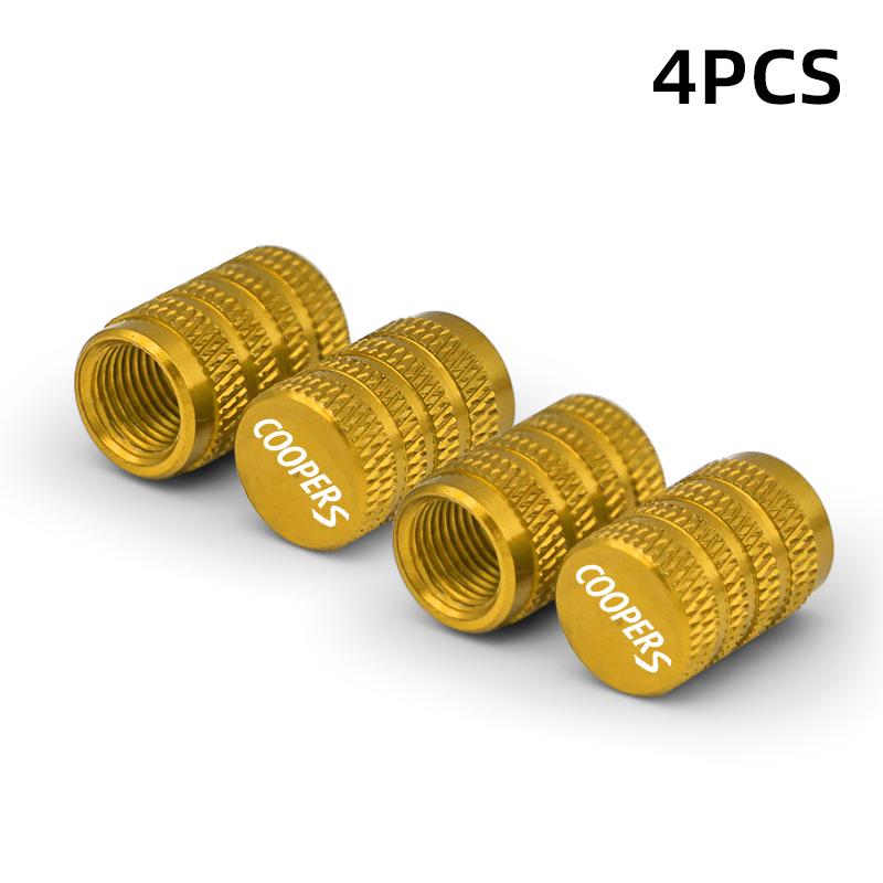 Car Wheel Tire Valve Caps Tyre Stem Covers Airdust Waterproof For MINI Cooper One JCW Countryman Clubman R60 R57 R55 R56 R53 TD1