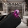 EVA Plastic Hair Tool Storage Bag Portable Shockproof Hair Straightener Storage Bag With Handle Black
