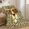 Cool Cheetah with Sunglasses print blanket soft and cozy perfect for the living room bed sofa or a nap,gift