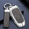 For Hyundai I30 Ix35 Kona Zinc Alloy Leather Car Key Case Cover Encino Solaris Azera Keychain Remote Shell Holder Accessories