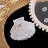 Sweet Rhonestone Shell Hair Claw Acrylic Korean Style Shell Crab Clip Hair Clip Headwear Shell Shape Claw Clip Party