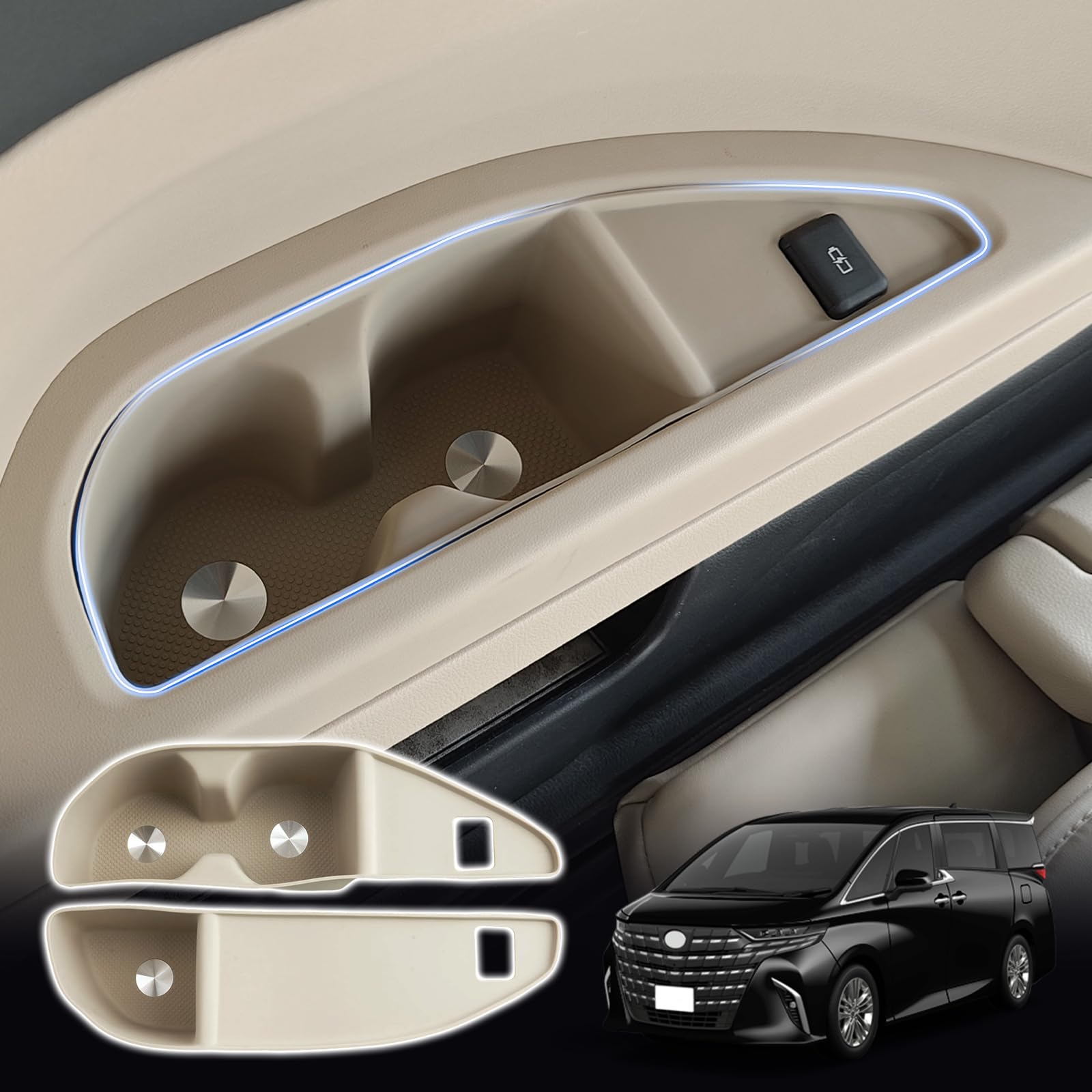 

SXCY Новый Toyota Alphard 40 Series Эксклюзивный держатель для напитков 3-го ряда Vellfire 40 Series Подстаканник 40 Alphard Крышка держателя для напитков Шумоподавление Пятно