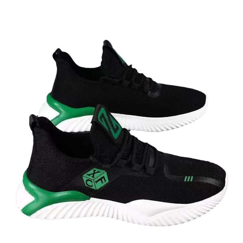 Men's Casual Shoes, Breathable Sports Running Shoes, Soft Soles, Comfortable Lightweight Flying Weave Shoes, Running Shoes
