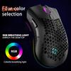 Laptop Mouse RGB Cordless Lightweight Ergonomic Hollow Universal Rechargeable 2.4G Wireless Computer Mouse PC Accessories