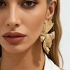 SHIXIN Nieuwe Elegante Legering Blad Bloem Oorbellen voor Vrouwen Unieke Onregelmatige Gouden Kleur Grote Oorbellen Dames Vintage Sieraden Cadeaus