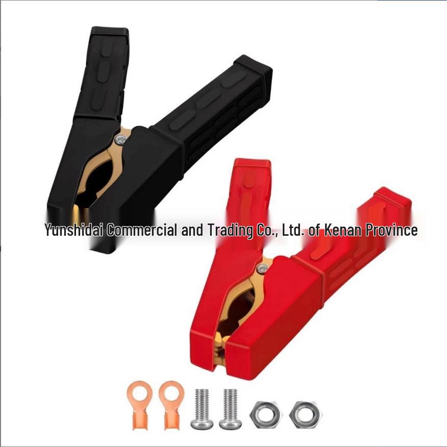 45MM Red & Black Alligator Clips, Pure Copper Jumper Cables, Flexible Car Battery Booster Tool