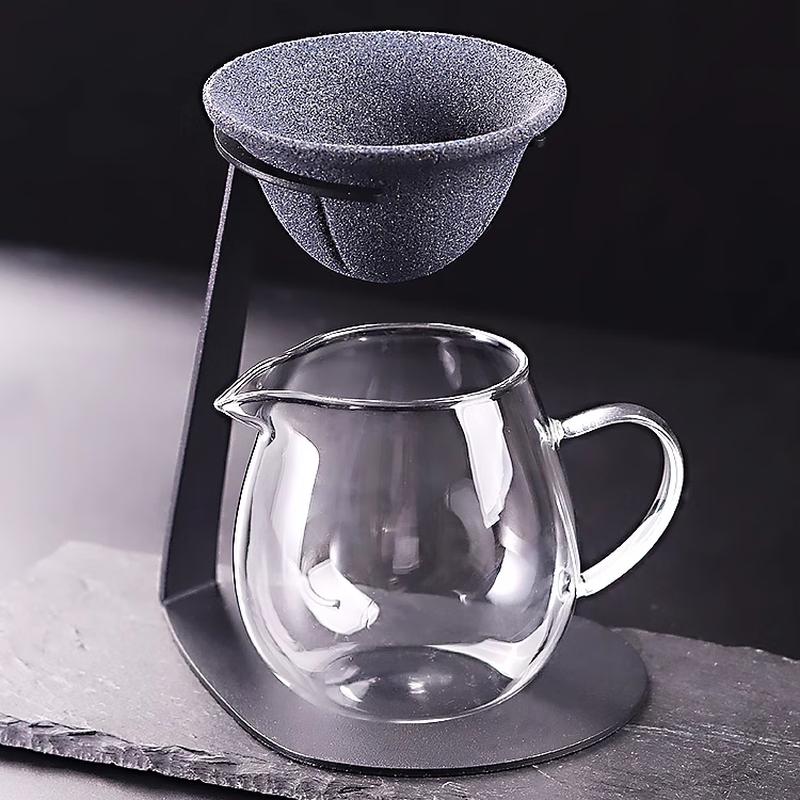 Mineral No-Hole Tea Strainer and Fair Cup Set