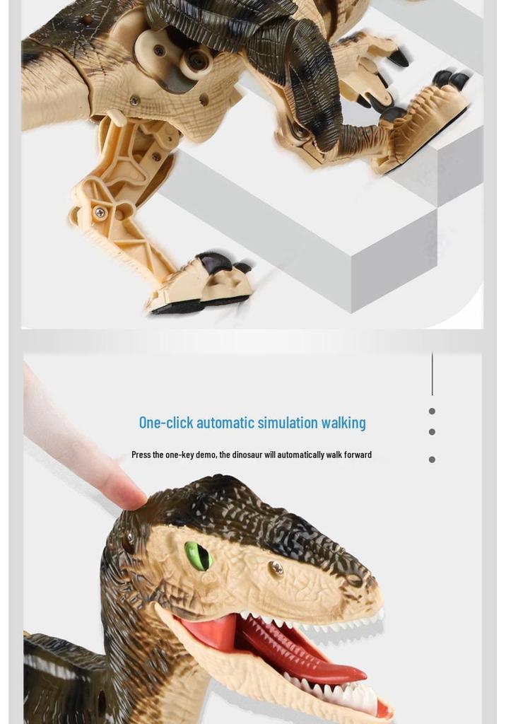 Children's 2.4G Wireless Remote Control Mechanical Dinosaur with Lights and Sound