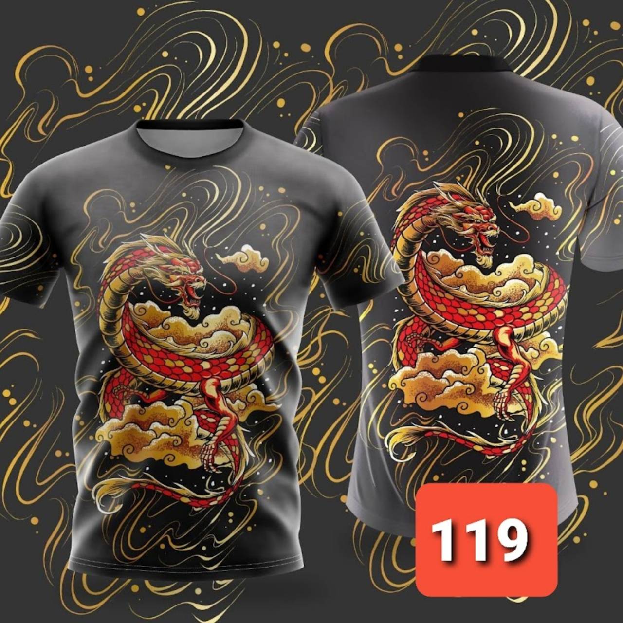 Футболка Мужчины Женщины Унисекс Птица Орел Змея Дракон Гигантский Демон Злой Тигр Петух — фото 13