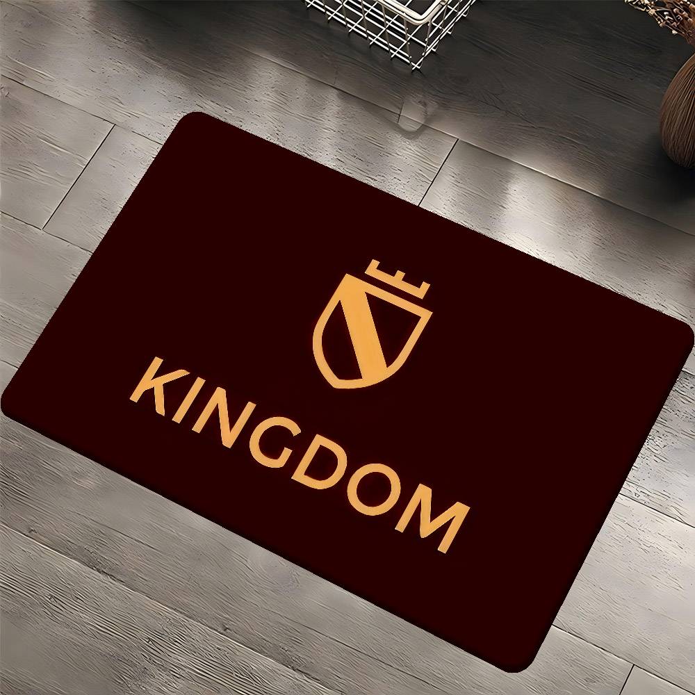 Kingdom LOGO Anime Zimmermatten Retro Mehrfachauswahl Wohnzimmer Küche Teppich Rutschfester Willkommensläufer