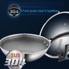Supor Diamond Honeycomb 304 Stainless Steel Wok