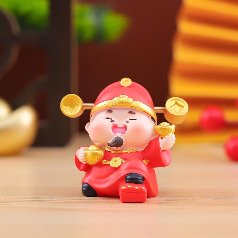 Festive Cat New Year Ornament - Creative Living Room Decoration & Entrance Craft Gift