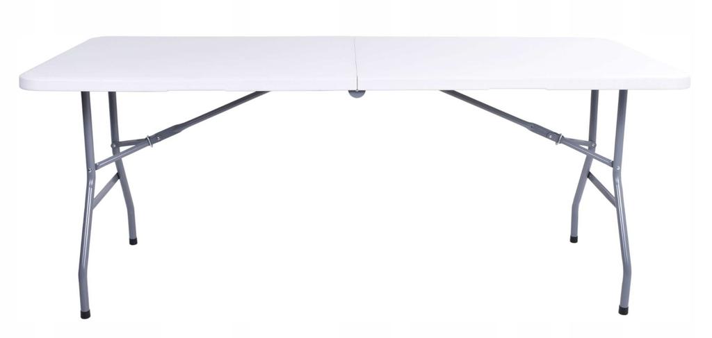 Stół Cateringowy Feta White Składany W Walizkę 180 Cm Biały