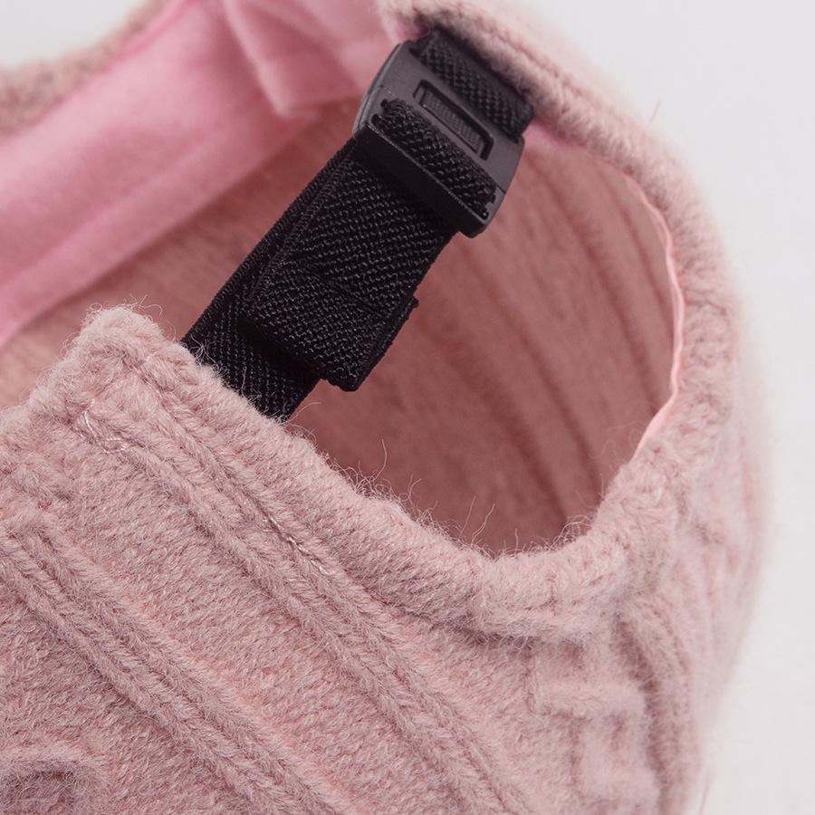 Damen Zopfstrick Woll Schirmmütze - Warme Herbst-/Wintermode für Mittelalte und Ältere