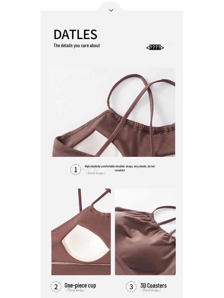 Small Women's Camisole with Built-in Bra Pads, Cross-Strap Halter Neck, Strapless Summer Innerwear.