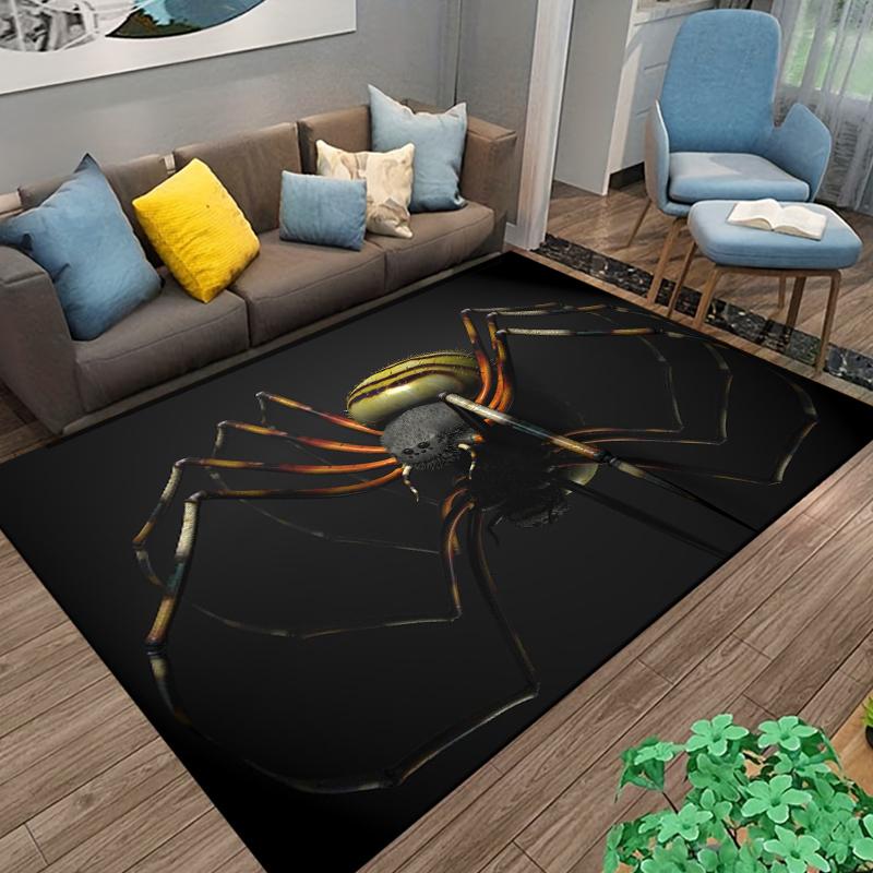 spider Carpet For Living Room Game Rugs Soft Floor Cartoon Rugs Bathroom Rug Mat Yoga Mat Home Decor  decoration chambre