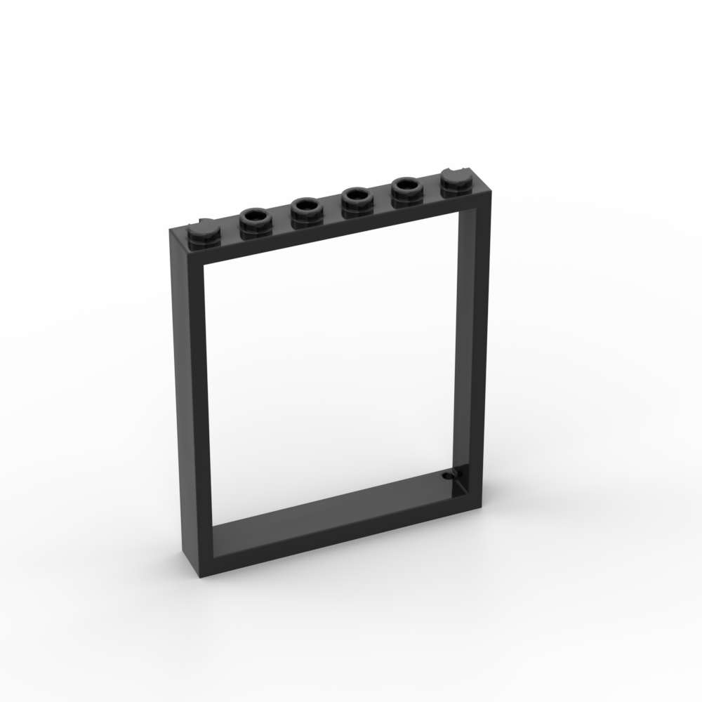MOC 10PCS 42205 Window 1x6x6 Building Block Kit Flat Front Door Frame Accessories Bricks DIY Idea Toy Children Kid Birthday Gift