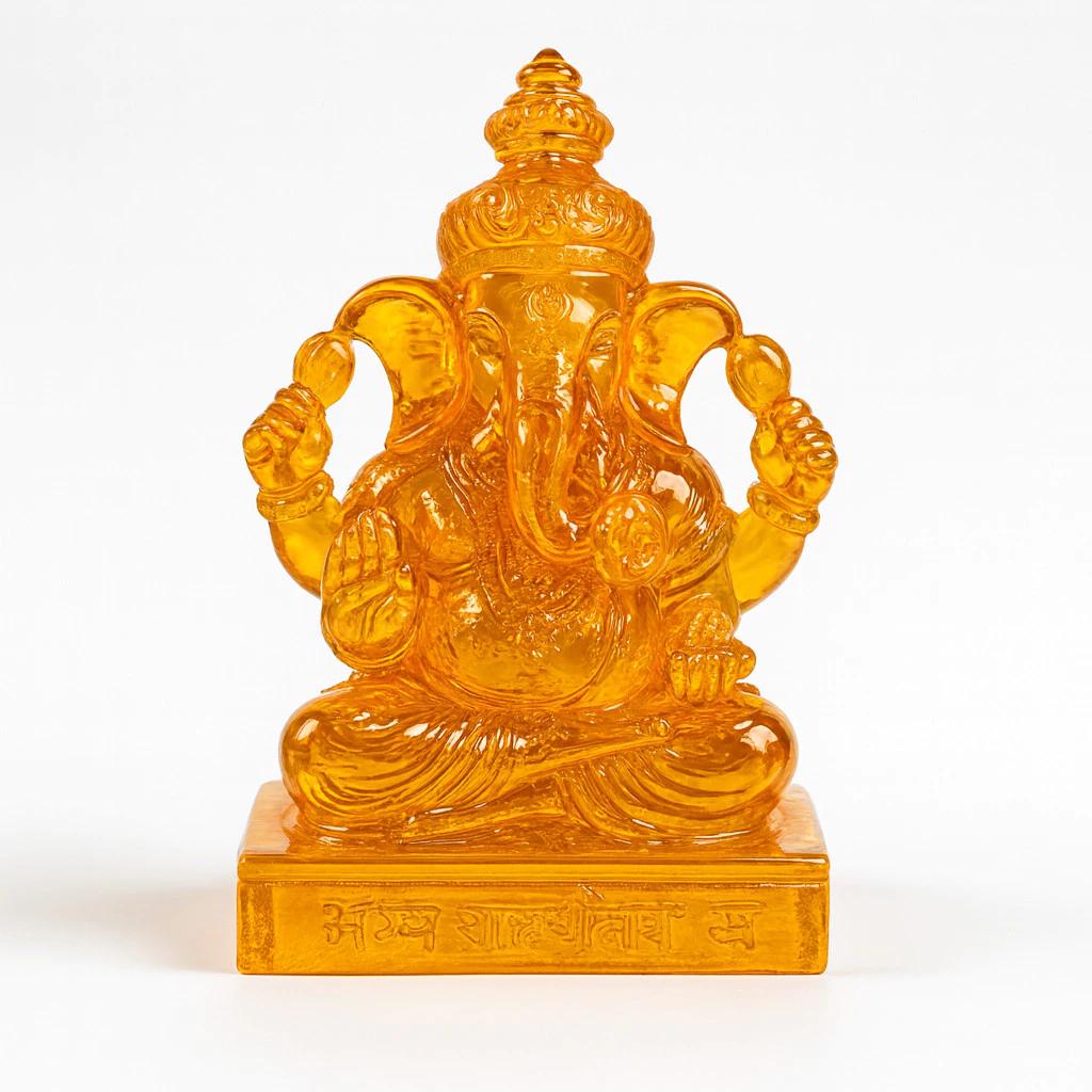 Ganeśa Głowa Słonia Hinduizm Bóg Posąg Potężny Amulet Sukcesu Talizmany Biżuteria Vintage Bogaty Ochrona Zdrowia Szczęśliwe Pieniądze Bogaty