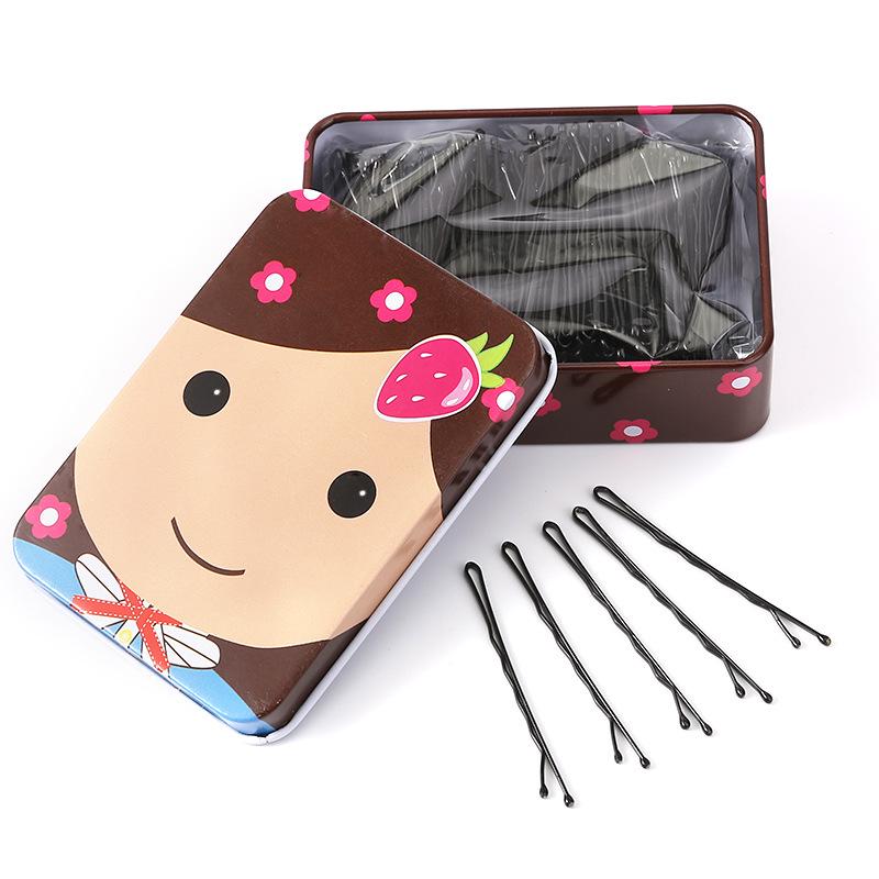 Einzelne schwarze Haarnadel für Pony und Hochsteckfrisuren