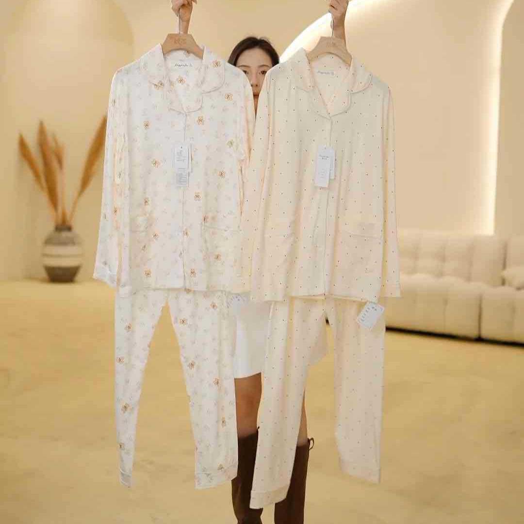 Хлопковый пижамный комплект в корейском стиле H0312-170 XL