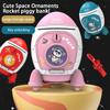 Piggy Bank For Boys Girls Cartoon Space Rocket Large-capacity Money Saving Box Desktop Decoration For Birthday Gifts