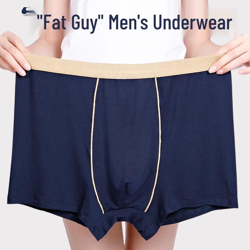 Men's Summer Modal Plus Size Seamless Boxer Briefs
