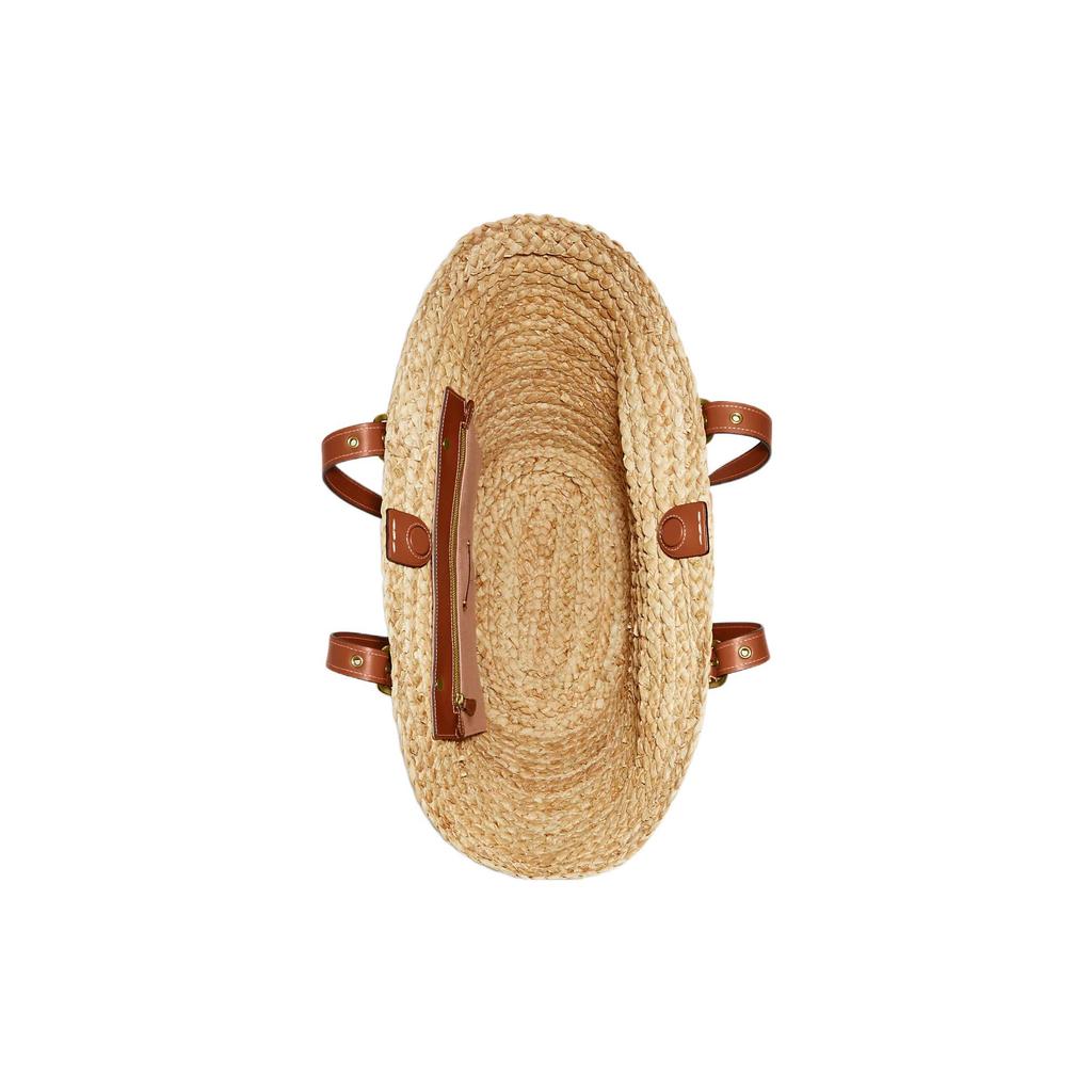 New COACH Plant Material Tote Bag, Shopping Bag, Handbag, Shoulder Bag Women's Brown CJ632-B4VS8