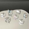 Contrasting Planet Enamel Oil Drop Opening Ring Butterfly Niche Design Ring Hip Hop Niche Design Index Finger Ring Girl