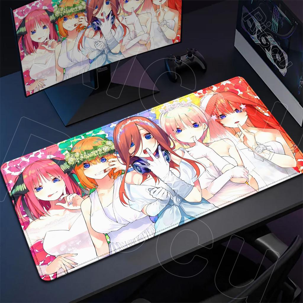 HD Print Office Mat XXL The Quintessentials Quintuplets Mouse Pad Computer Gamer MousePad Carpet Anime Girl Keyboard PC Desk Mat