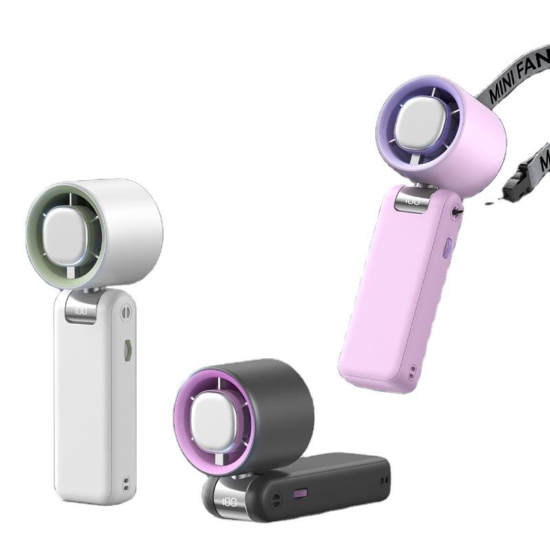 Gift Summer Mini Refrigeration Fan Portable Handheld Foldable Rechargeable Turbo Fan Personal Air Cooling Fan for Outdoor