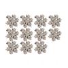 Snowflake Shape Hair Clip With Festival Charm Winter Christmas New Year Gift For Women Girl Holiday Theme Party 10PCS