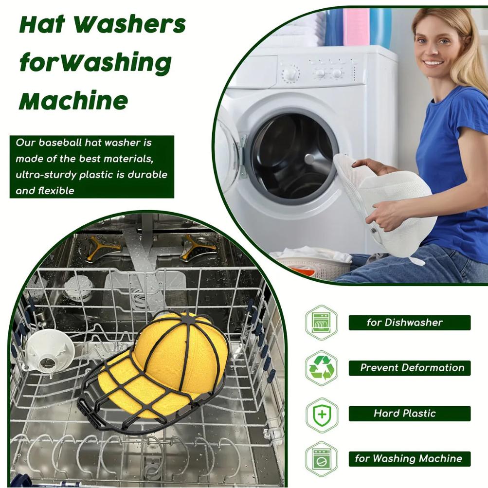 2Pcs/set Hat washing set, baseball duckbill cap, washing and sun drying integrated, non deformed machine wash protective rack