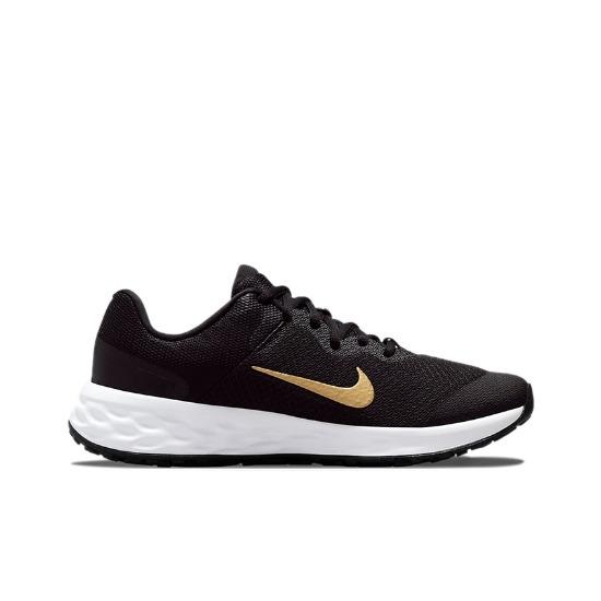 Nike Revolution 6 GS Black Metallic Gold DD1096-002
