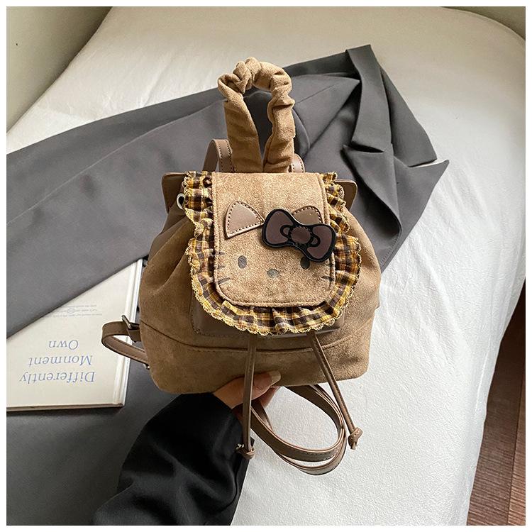 Autumn/Winter Retro Kitty Backpack New Fashionable, Cute, Versatile Rear Backpack Super Hot Mini Backpack