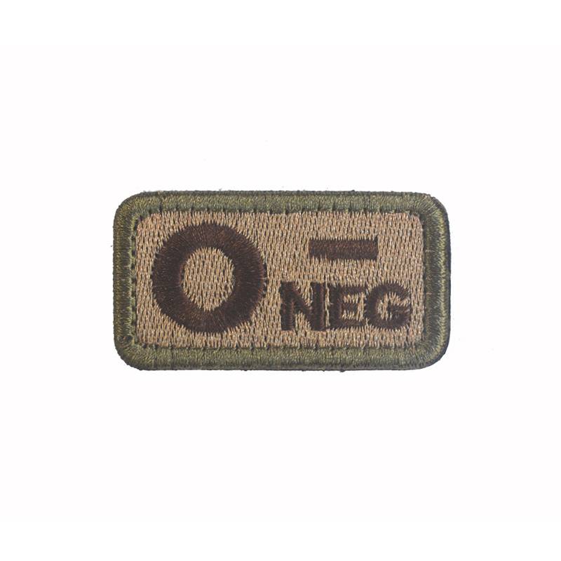 Badge Blood Type Velcro Embroidery Patch Clothing Backpack Accessory Decoration