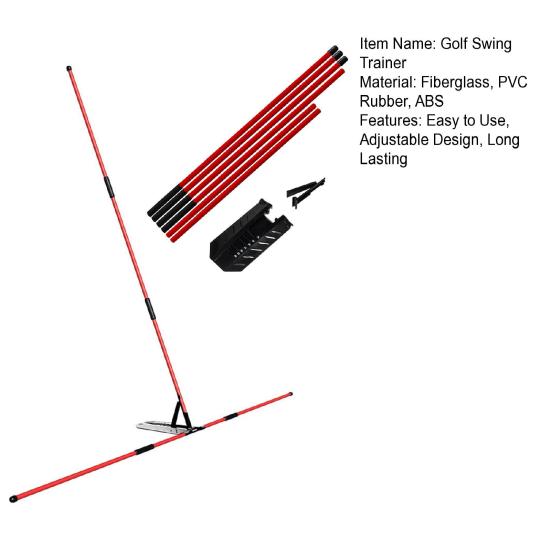 Nastavitelný úhel držáku golfové hole Snadná instalace Pomůcka pro trenéra golfového švihu Příslušenství pro trénink golfu