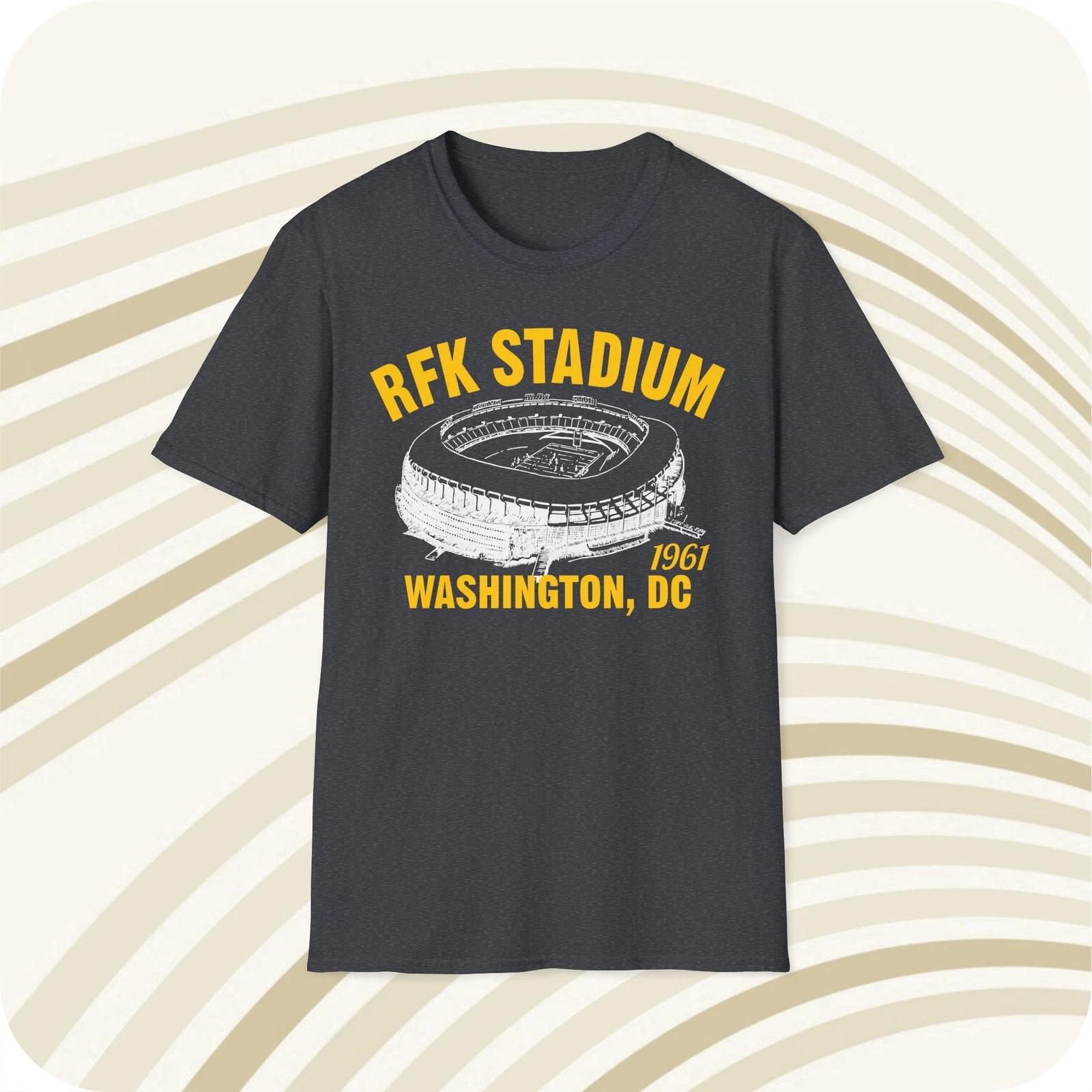 RFK Stadium 1961 Classic Cut Football T shirt - Washington Commanders 3XL