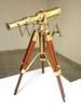 Nautical Brass Telescope With Wooden Adjustable Tripod Handmade Tabletop Spyglass Telescope Marine Scope Gift Home and Office Decor