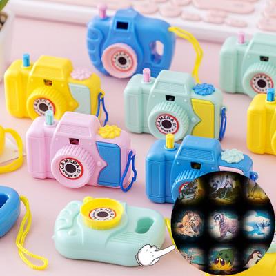1/2/4pcs Simulation Mini Cartoon Animal Pattern Viewing Camera Toys Kids Explore Educational Puzzle Props Projection Camera Gift