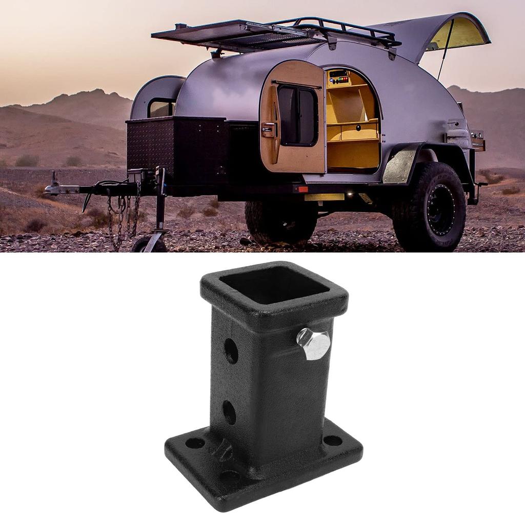 Trailer Hitch Receiver Tube, Universal Tow Bar Hitch Receiver Adapter, 2" Bolt-On Receiver Tube,