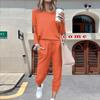 Women's Autumn/Winter 2025 Loose Long Sleeve Solid Color Casual Set