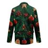 Herren Hässlicher Weihnachten Kord Warmtaschen Anzugjacke Strickjacke Herren Freizeitanzug