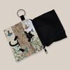 Adorable Cat Print Coin Purse & Keychain Gift for Girls & Women