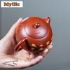 260ml Classic Yixing Purple Clay Teapots Handmade Xishi Pot Raw Ore Dahongpao Mud Kettle Zisha Tea Set Tea Ceremony Craft Gift