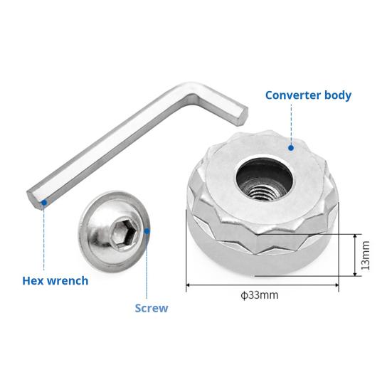 Oscillating Saw Blade Adapter Carbon Steel Converter Kit with Screw Hex Wrench Easy