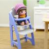 Realistic Plastic Dollhouses Baby High Chair 1/12 Scale Miniature Furniture Safe Childrens Gift