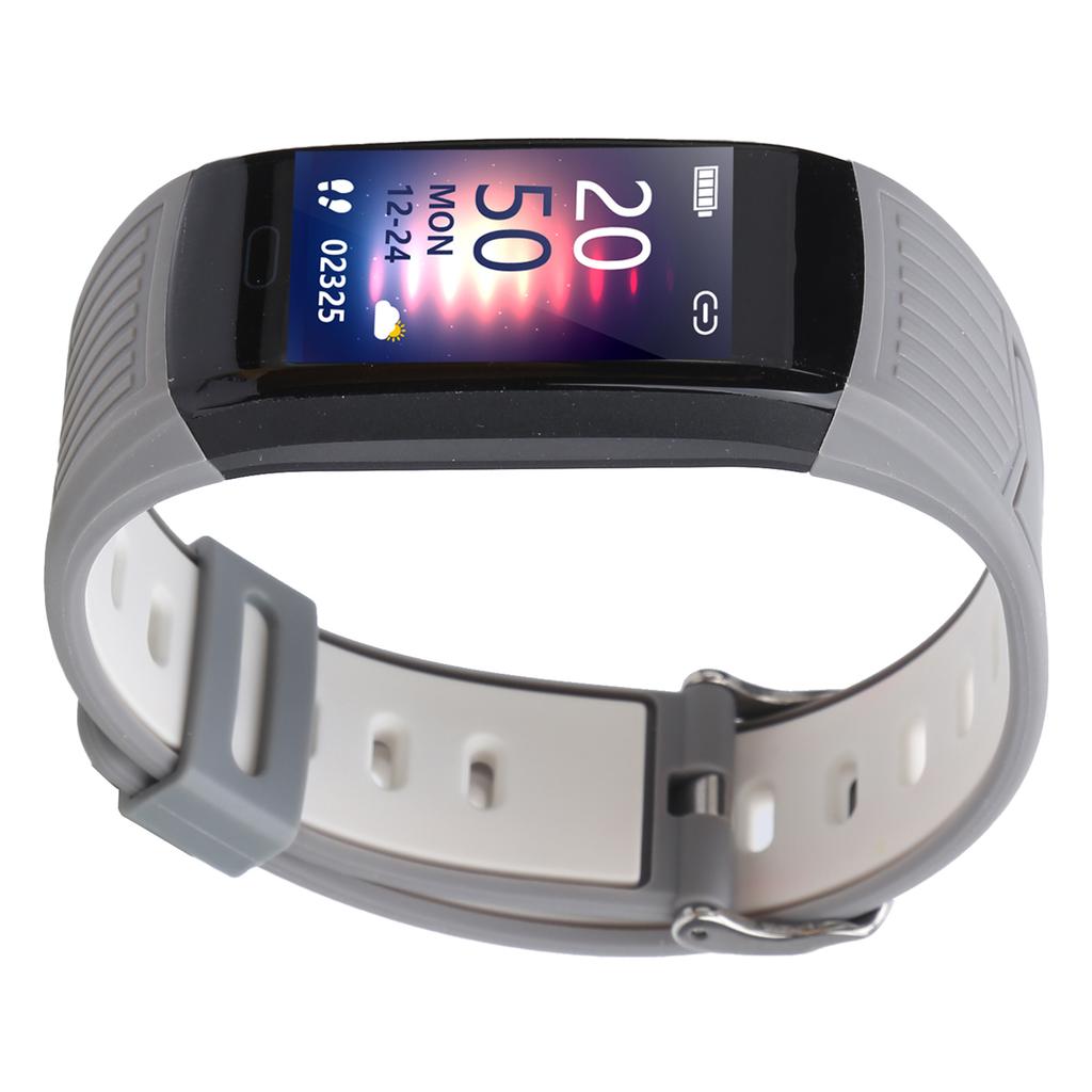 Waterproof Digital Sport Wristwatch Health Monitor Management Watch TFT Color ScreenSilver Gray