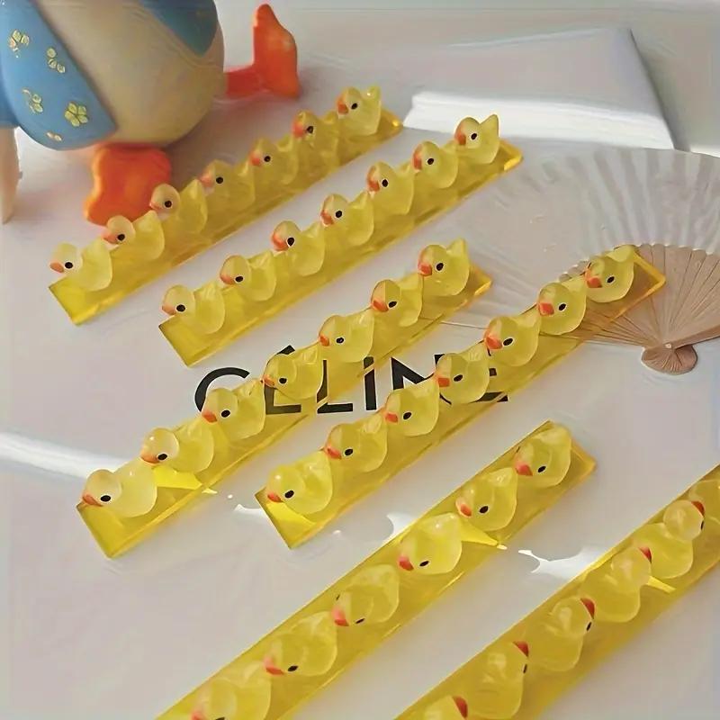 [1pc Odorless Duck Nail Holder] Cute Yellow Duck Nail Brush Holder - Odorless, Tool & Accessory Organizer for Manicure and Pedicure Care, Cartoon, 1pc