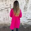Women Elegant Vintage Fashion Long Sleeve Jackets Autumn Winter Casual Loose Zippers Solid  Hooded Coats